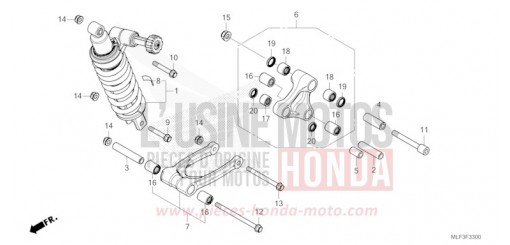 REAR CUSHION NT1100DN de 2022